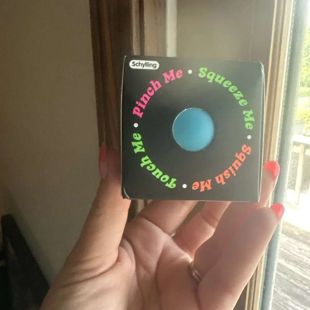 Schylling NeeDoh Groovy Glob Blue Squishy Sensory Stress Ball 100%Authentic